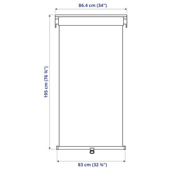 IKEA TRETUR black-out roller blind, 34x76 ¾ in White, Ikea Ireland | 2845DWOBU