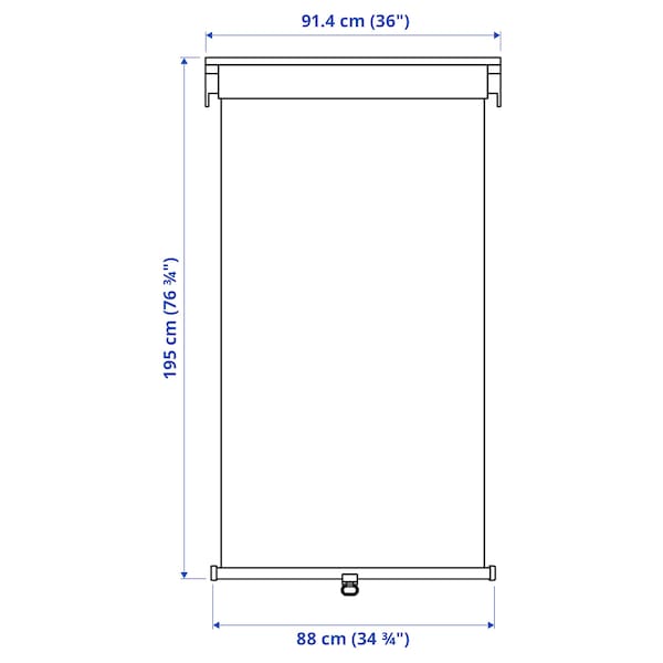 IKEA TRETUR black-out roller blind, 36x76 ¾ in Light Gray, Ikea Ireland | 7463USDOG