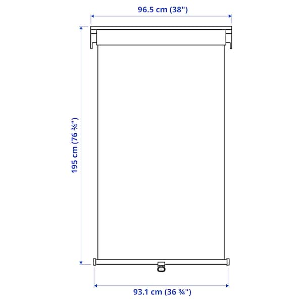 IKEA TRETUR black-out roller blind, 38x76 ¾ in White, Ikea Ireland | 1865PUWVS