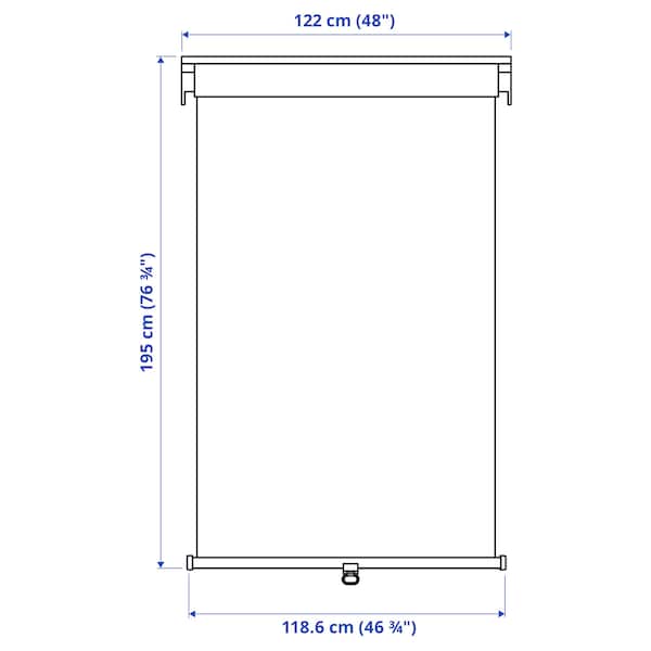 IKEA TRETUR black-out roller blind, 48x76 ¾ in White, Ikea Ireland | 0349ILQKH