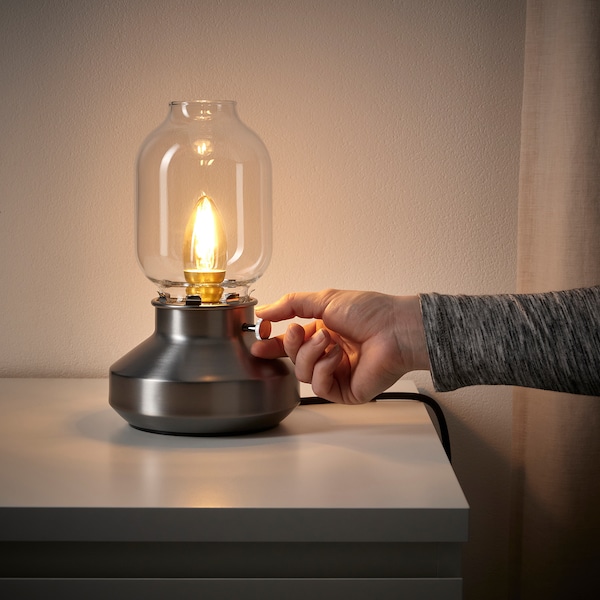 IKEA TÄRNABY table lamp, 10 in Dimmable Stainless Finish, Ikea Ireland | 0398ZYEIT