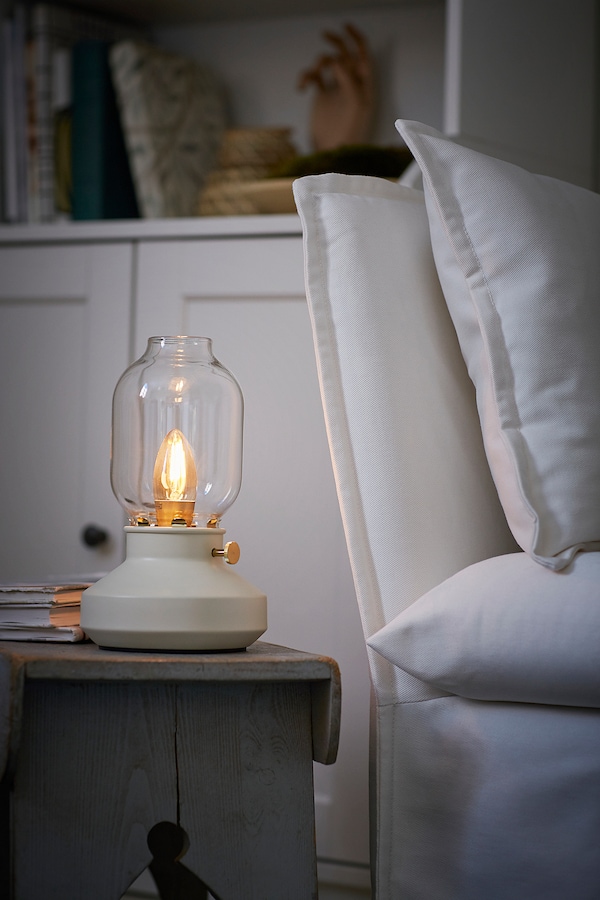 IKEA TÄRNABY table lamp with LED bulb, 10 in Dimmable Beige, Ikea Ireland | 0451BJEUK