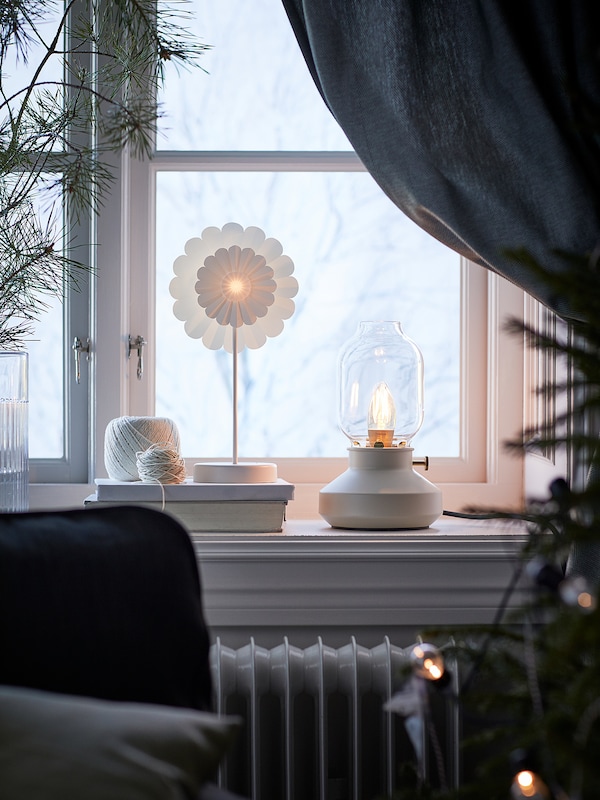 IKEA TÄRNABY table lamp with LED bulb, 10 in Dimmable Beige, Ikea Ireland | 0451BJEUK
