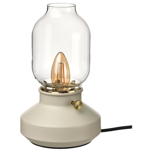 IKEA TÄRNABY table lamp with LED bulb, 10 in Dimmable Beige, Ikea Ireland | 0451BJEUK