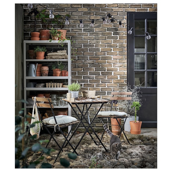IKEA TÄRNÖ table+2 chairs, outdoor Black / Light Brown Stained, Ikea Ireland | 0274XNJHP