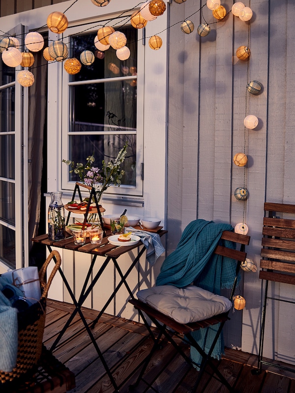 IKEA TÄRNÖ table+2 chairs, outdoor Black / Light Brown Stained, Ikea Ireland | 0274XNJHP