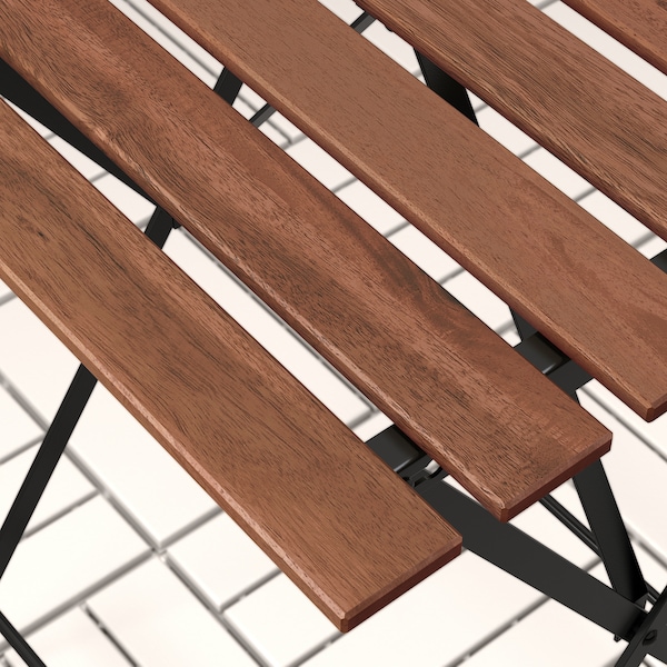 IKEA TÄRNÖ table+2 chairs, outdoor Black / Light Brown Stained / Kuddarna Gray, Ikea Ireland | 1270QZRXW