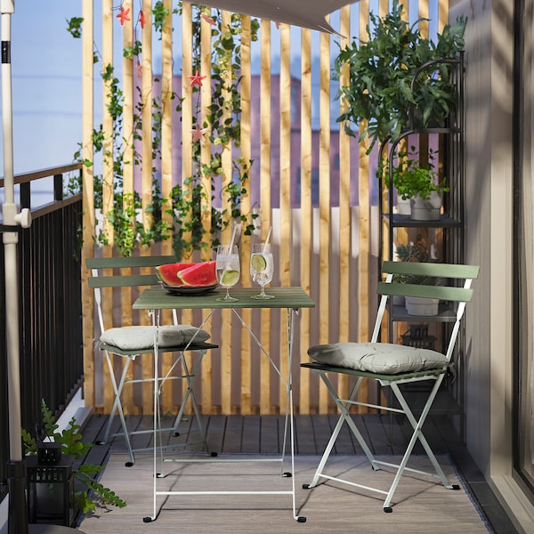IKEA TÄRNÖ table+2 chairs, outdoor White / Green, Ikea Ireland | 1052TWAIS