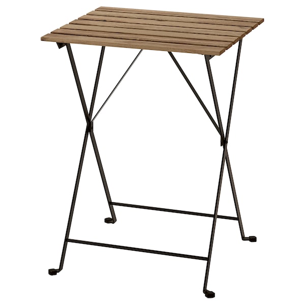 IKEA TÄRNÖ table, outdoor, black/light brown stained, 21 5/8x21 1/4 in, Ikea Ireland | 4170OGVDY