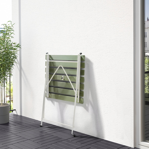 IKEA TÄRNÖ table, outdoor, white/green, 21 5/8x21 1/4 in, Ikea Ireland | 5493RZCDY