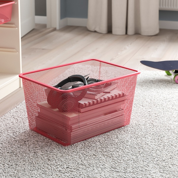 IKEA TROFAST mesh storage box, 16 1/2x11 3/4x9 in Light Red, Ikea Ireland | 8936GOKCQ
