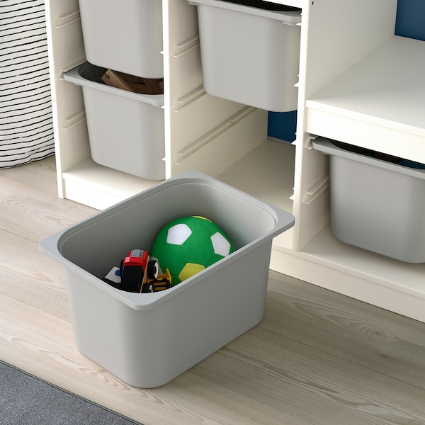 IKEA TROFAST storage combination, 39x17 3/8x37 in White / Gray, Ikea Ireland | 0936QFBES