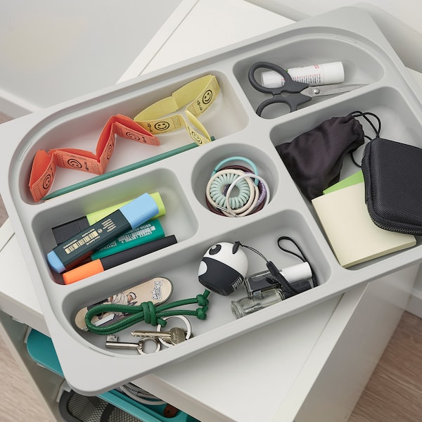 IKEA TROFAST storage combination w boxes/trays, 13 3/8x17 3/8x22 in White Gray / Dark Gray, Ikea Ireland | 0859VCJWR