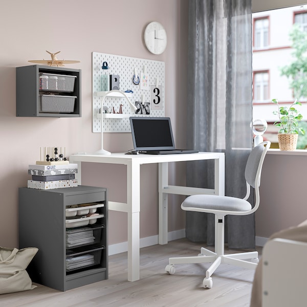 IKEA TROFAST storage combination w boxes/trays, 13 3/8x17 3/8x22 in Gray Gray / Dark Gray, Ikea Ireland | 2815OLNWG