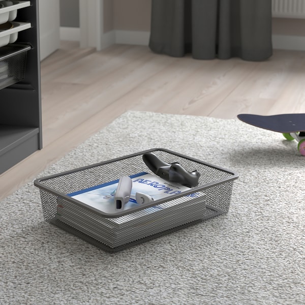 IKEA TROFAST storage combination w boxes/trays, 13 3/8x17 3/8x22 in Gray Gray / Dark Gray, Ikea Ireland | 2815OLNWG