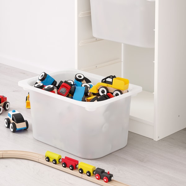 IKEA TROFAST storage combination with boxes, 18 1/8x11 3/4x57 1/8 in White / White, Ikea Ireland | 4726HJWSI