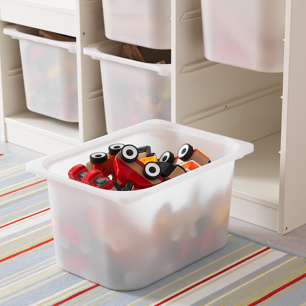 IKEA TROFAST storage combination with boxes, 39x17 3/8x37 in White, Ikea Ireland | 1294GXOJU