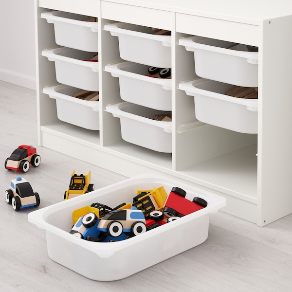 IKEA TROFAST storage combination with boxes, 39x17 3/8x22 in White / White, Ikea Ireland | 1657OEZDC