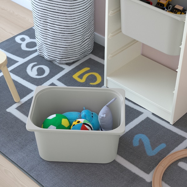 IKEA TROFAST storage combination with boxes, 18 1/8x11 3/4x57 1/8 in White / White Gray, Ikea Ireland | 2491FEGHU