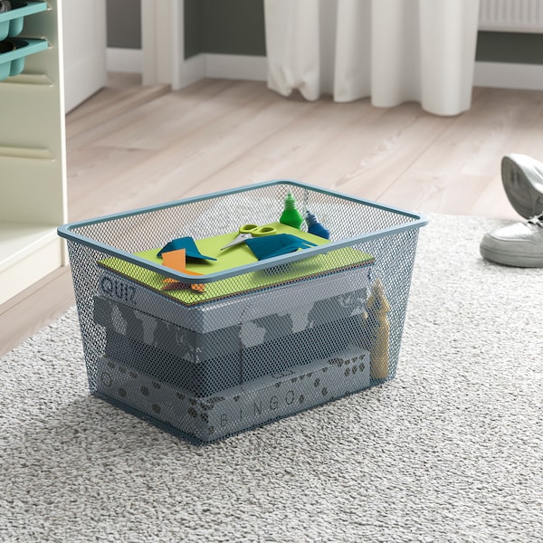 IKEA TROFAST storage combination with boxes, 39x17 3/8x37 in White / Gray / Blue, Ikea Ireland | 2750ZHWSP