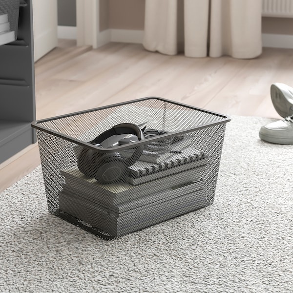IKEA TROFAST storage combination with boxes, 13 3/8x17 3/8x22 in Gray / Dark Gray, Ikea Ireland | 7205TWCZG