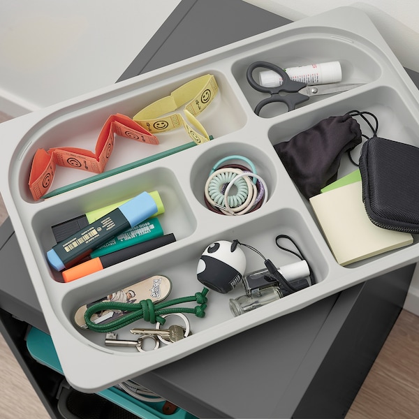IKEA TROFAST storage combination with boxes/tray, 13 3/8x17 3/8x22 in Gray Gray / Green, Ikea Ireland | 9186NMWSH