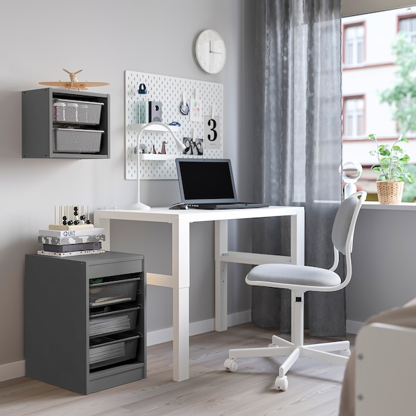 IKEA TROFAST storage combination with boxes, 13 3/8x17 3/8x22 in Gray / Dark Gray, Ikea Ireland | 1389GRYSA