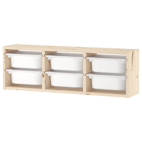 IKEA TROFAST wall storage, 36 5/8x8 1/4x11 3/4 in Light White Stained Pine / White, Ikea Ireland | 1423ZYSLR