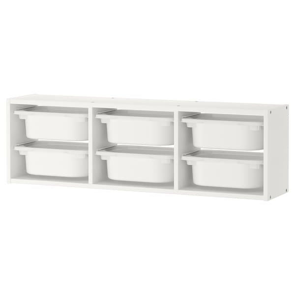 IKEA TROFAST wall storage, 39x8 ¼x11 ¾ in White / White, Ikea Ireland | 3678KDHQP