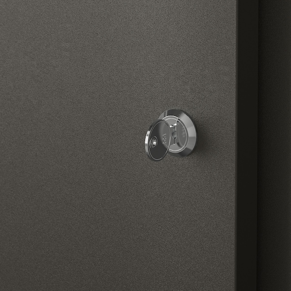 IKEA TROTTEN cabinet with doors, 27 1/2x13 3/4x68 1/8 in Anthracite, Ikea Ireland | 5308VBLCG