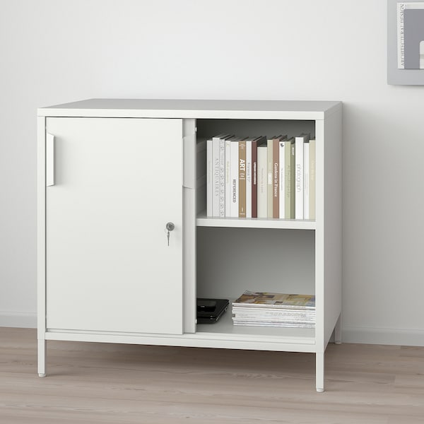 IKEA TROTTEN cabinet with sliding doors, 31 1/2x21 5/8x29 1/2 in White, Ikea Ireland | 0934STVEN