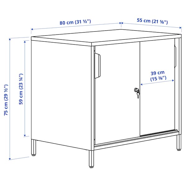 IKEA TROTTEN cabinet with sliding doors, 31 1/2x21 5/8x29 1/2 in White, Ikea Ireland | 0934STVEN