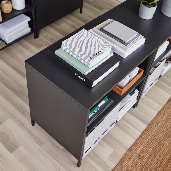 IKEA TROTTEN cabinet with sliding doors, 31 1/2x21 5/8x29 1/2 in Anthracite, Ikea Ireland | 3801FNVWE