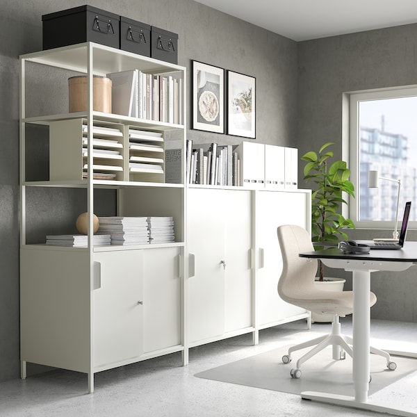 IKEA TROTTEN cabinet with sliding doors, 31 1/2x21 5/8x43 1/4 in White, Ikea Ireland | 0297ELUIW