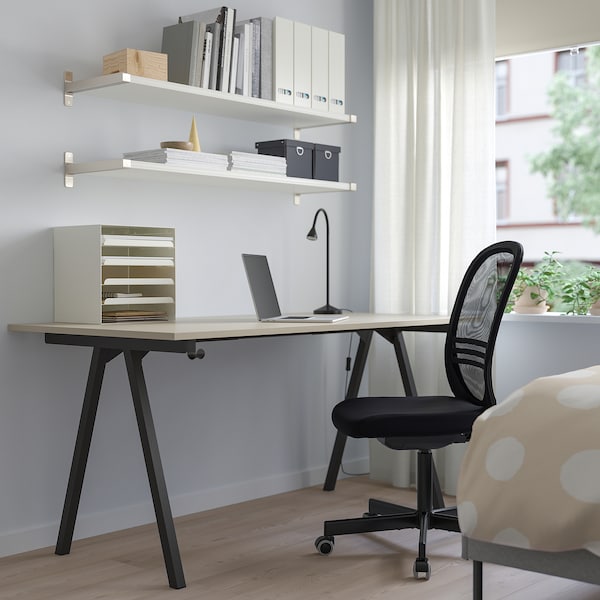 IKEA TROTTEN desk, 63x31 1/2 in Beige / Anthracite, Ikea Ireland | 7405RPCEN