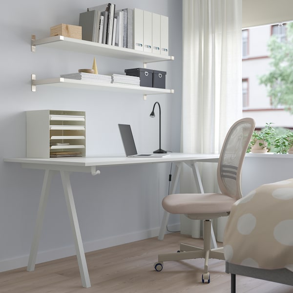 IKEA TROTTEN desk, 63x31 1/2 in White, Ikea Ireland | 4685LPCES