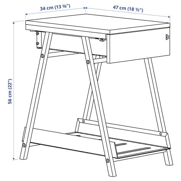 IKEA TROTTEN drawer unit, 13 3/8x22 in Anthracite, Ikea Ireland | 8504ALSOQ