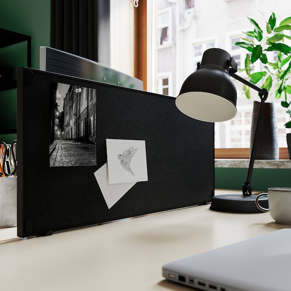 IKEA TROTTEN noticeboard, 30x13 in Anthracite, Ikea Ireland | 2981GTQEV