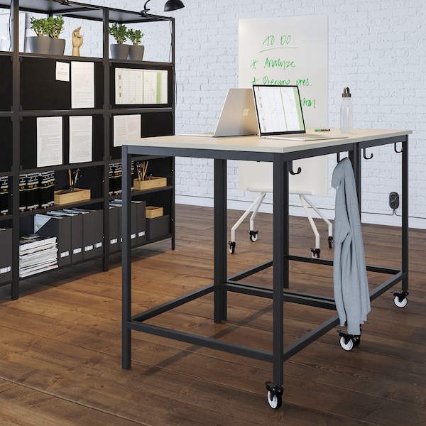 IKEA TROTTEN table, 31 1/2x31 1/2 in Beige / Anthracite, Ikea Ireland | 2081AYEDB