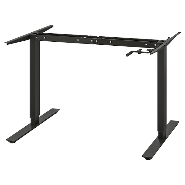 IKEA TROTTEN underframe sit/stand f table top, 47 1/4/63 in Anthracite, Ikea Ireland | 7350QEPKT