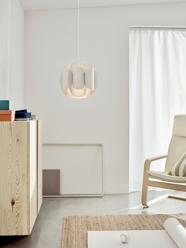 IKEA TRUBBNATE / HEMMA pendant lamp, white, 15 in, Ikea Ireland | 2850BCRST