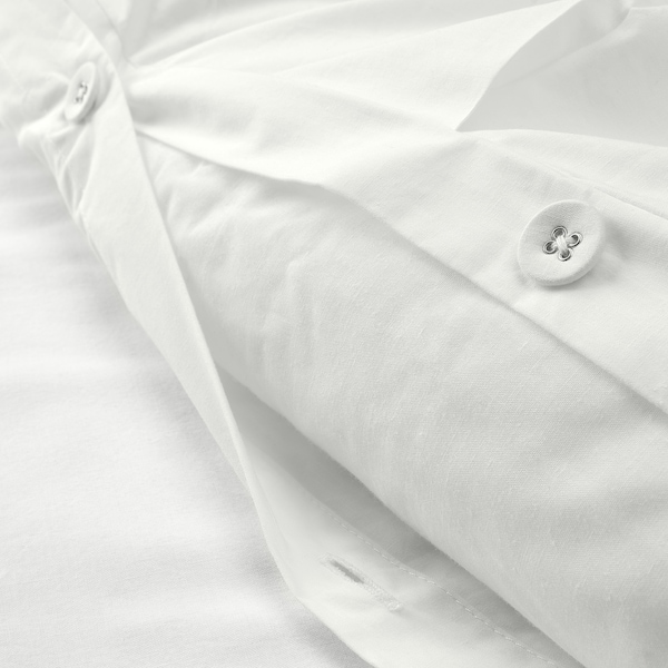 IKEA TRUBBTÅG duvet cover and pillowcase(s), King White, Ikea Ireland | 1894MERGW