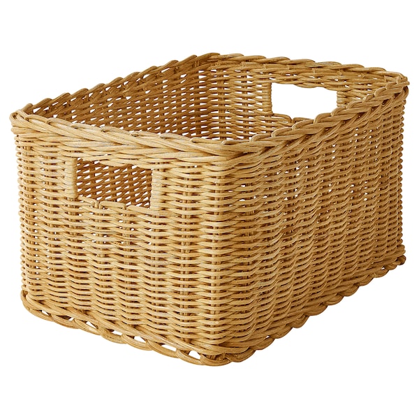 IKEA TRUMMIS basket, handmade rattan, 9 ¾x13 ¾x7 ¾ in, Ikea Ireland | 0481ZDAHF