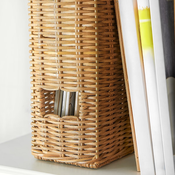 IKEA TRUMMIS magazine file, handmade rattan, Ikea Ireland | 6871AEIJR