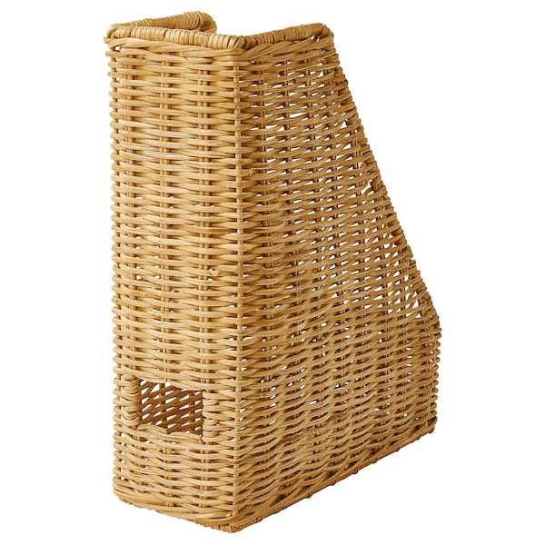 IKEA TRUMMIS magazine file, handmade rattan, Ikea Ireland | 6871AEIJR