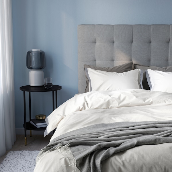 IKEA TÅTELSMYGARE duvet cover and pillowcase(s), Twin White / Blue, Ikea Ireland | 5837YBOMH