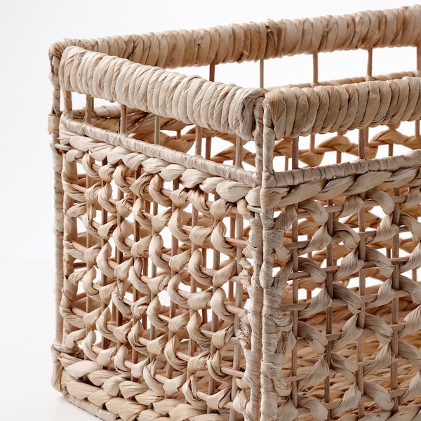 IKEA TÄTING basket, banana leaves/natural, 13 ¾x9 ¾x9 ¾ in, Ikea Ireland | 4920ZLNJE