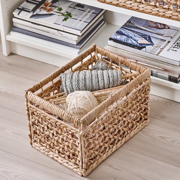 IKEA TÄTING basket, banana leaves/natural, 13 ¾x9 ¾x9 ¾ in, Ikea Ireland | 4920ZLNJE