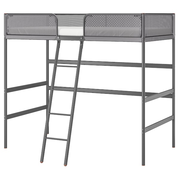 IKEA TUFFING Loft bed frame, Twin Dark Gray, Ikea Ireland | 7041WRCOQ