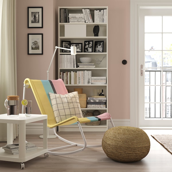 IKEA TUMHOLMEN rocking chair, in/outdoor, white/multicolor, Ikea Ireland | 5279DTEFO